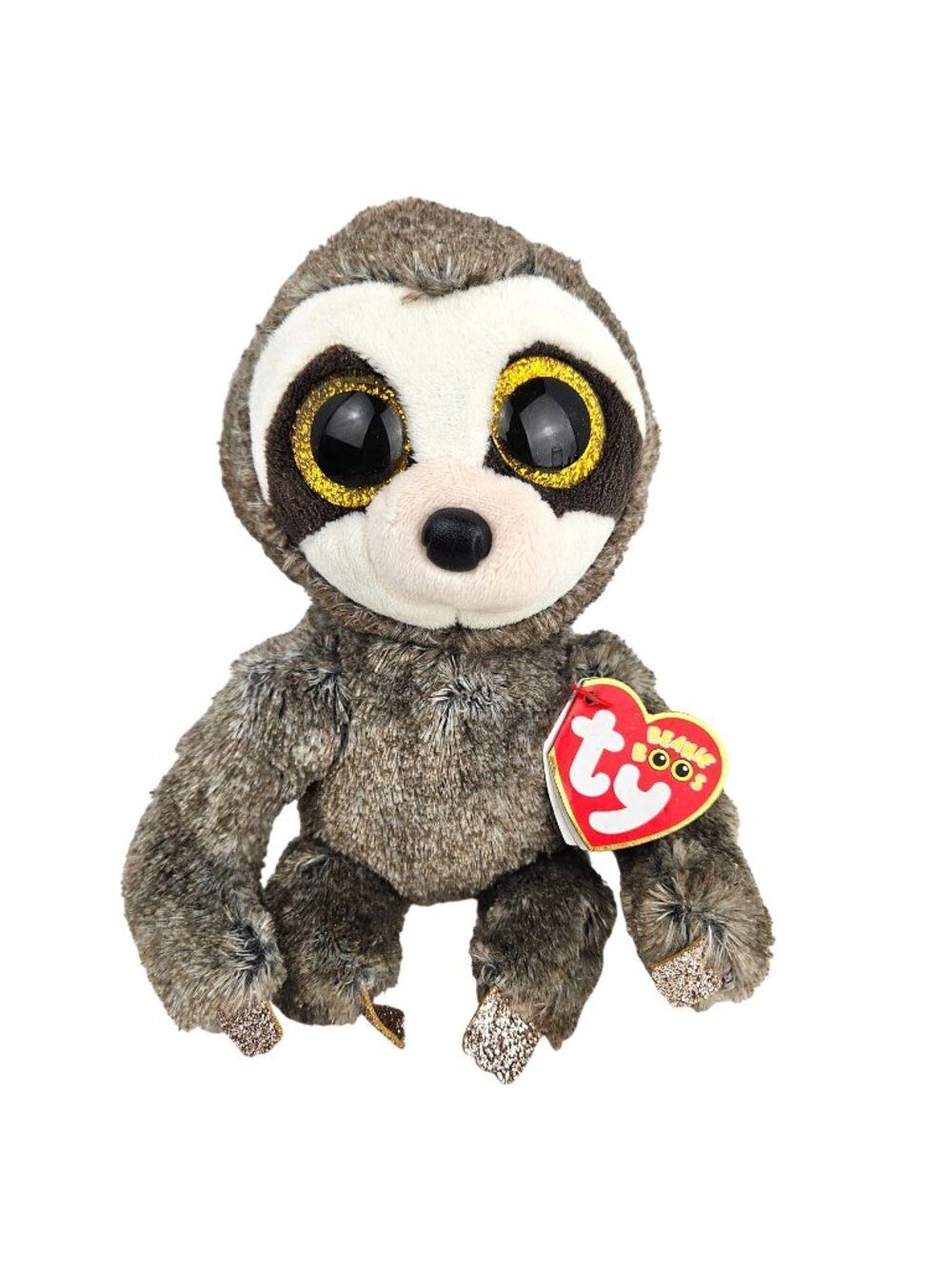 Ty Beanie Boos Dangler The Sloth TYSilk Glitter Eyes 6 Inches